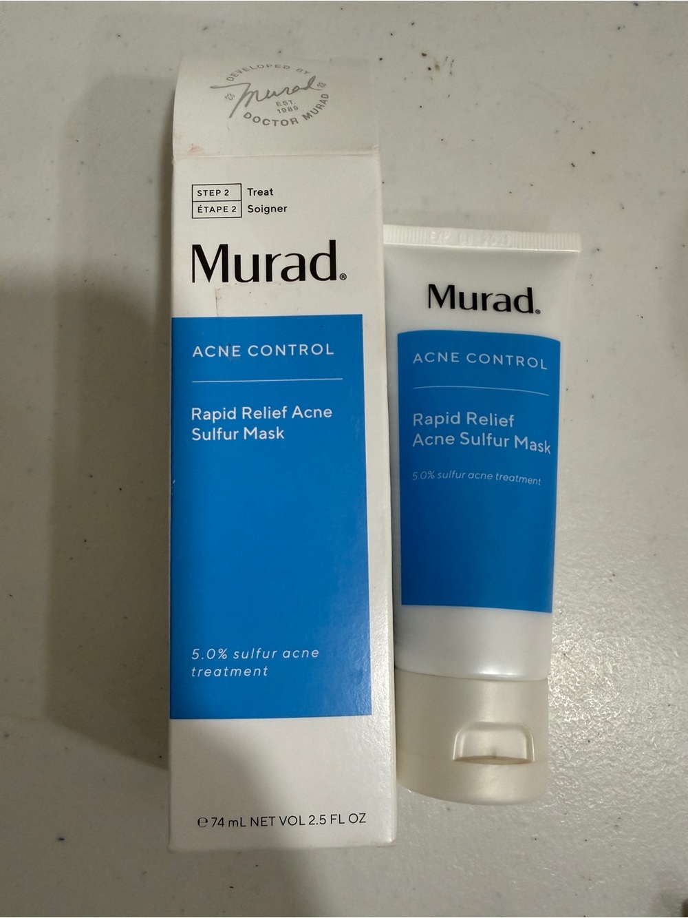 Murad Acne Control Rapid Relief Acne Sulfur Mask - Blue and White Packaging